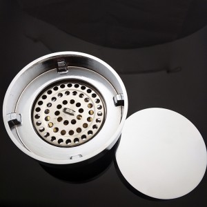 Cuarto de baño latón piso redondo ducha oculta desagüe