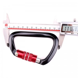 Gancho al aire libre escalada en roca camping cerradura principal mosquetón multifunción tuerca mosquetón captura rápida al aire libre equipo de caída rápida cerradura de seguridad orificio de sondeo tipo d cerradura de alambre cer...