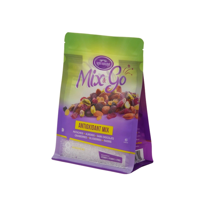 Bolsa de caja resellable al por mayor para nueces y otros alimentos