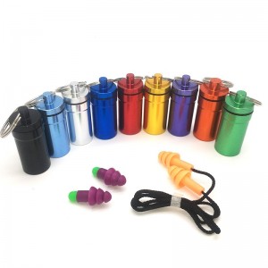 Botella de medicina de aleación de aluminio y botella de aluminio con tapón para los oídos