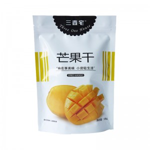 Diseño personalizado de 100 g 150 g de impresión de huecograbado brillante bolsa de embalaje de bolsa de pie para mango seco o fruta