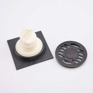 Patrón negro lavadora colador ducha antiguo tapón de drenaje