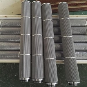 Cilindro de filtro de fibra metálica sinterizada utilizado para filtración de metanol