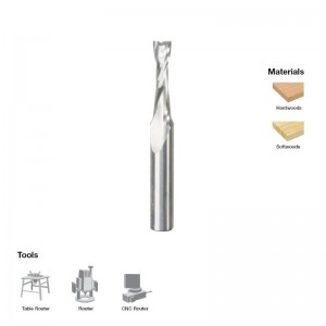Broca en espiral de carburo sólido de 1/4 \