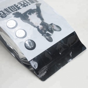 1kg 2kg 5kg 2.5kg 10kg bolsa de comida para perros con fondo plano al por mayor