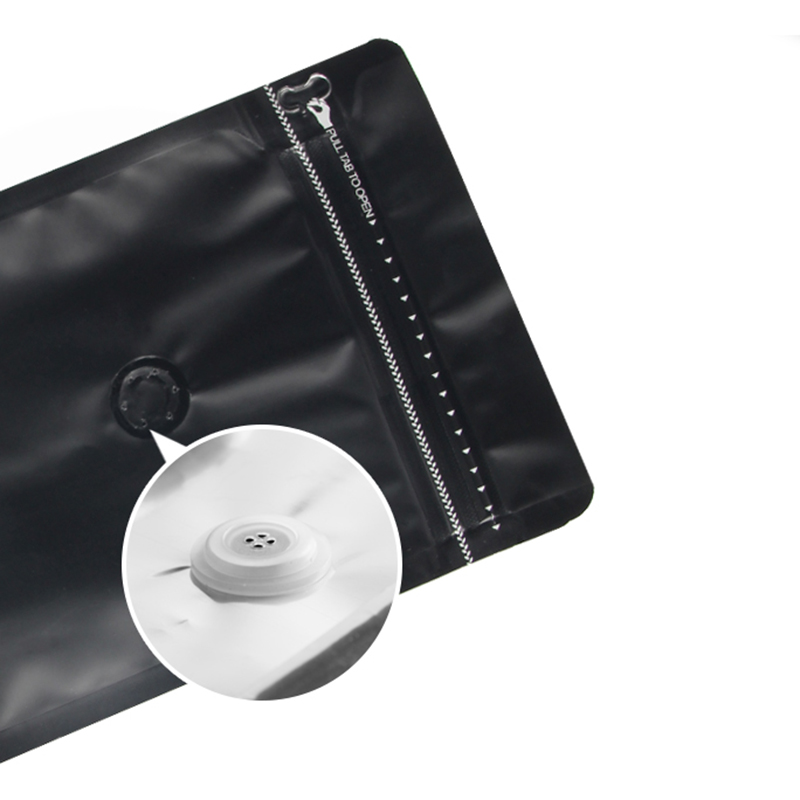 Bolsa de café de papel de aluminio de 250 g, bolsa sellada con fondo plano y ocho lados con cierre de cremallera
