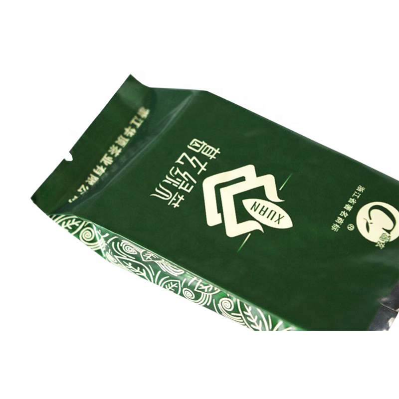 Bolsa de papel de aluminio con refuerzo lateral comprimido para embalaje de almacenamiento de té