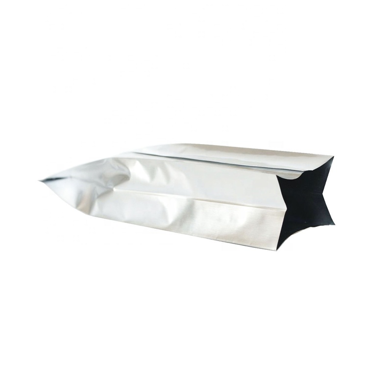 Bolsa de papel de aluminio con refuerzo lateral comprimido para embalaje de almacenamiento de té