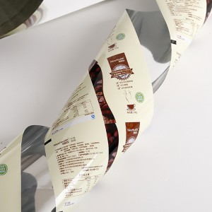 Película de embalaje de café con papel de aluminio de impresión personalizada