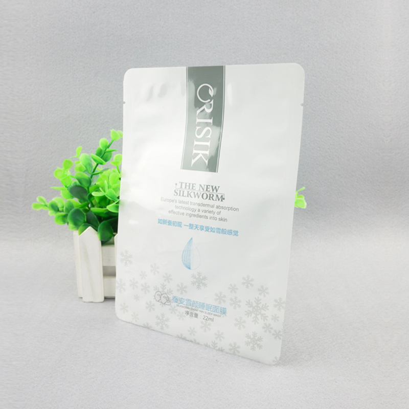 bolsa de embalaje de máscara facial de plástico de papel de aluminio personalizado