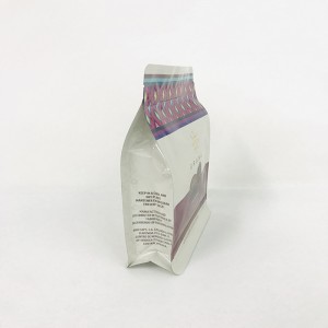 Venta caliente 8 sello lateral diseño personalizado logotipo impreso bolsa de embalaje de chocolate de alimentos