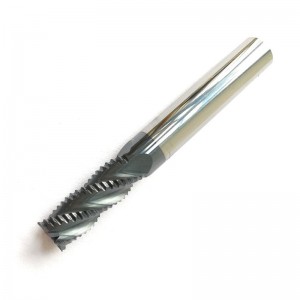 Fresas de desbaste de carburo sólido, HRC45 con revestimiento de tialn, 4 flautas, diámetro de 1/4 \