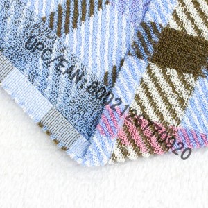 JMD TEXTILE Juego de toallas de baño, 4 piezas Toalla Jacquard a cuadros de estilo británico, Toallas de baño grandes 100% algodón, Toalla de baño Piscina Gimnasio Viaje de hotel, Accesorios de habitación de dormitorio universitari...