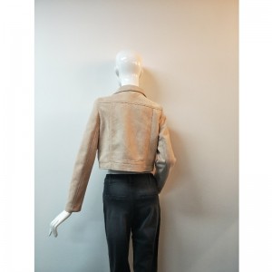 CHAQUETA BIKER CON CREMALLERA ROSA RLWSJ0006N