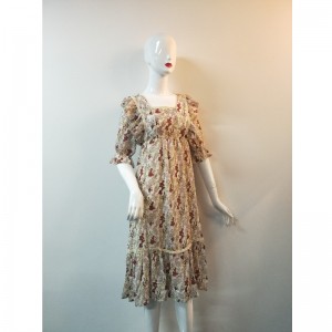 VESTIDO FLORAL DE SEÑORA TBWD0011M