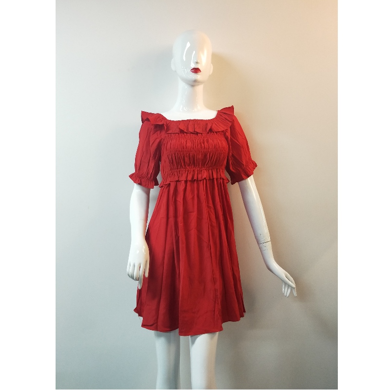 VESTIDO ROJO DE SEÑORA TBWD0012M