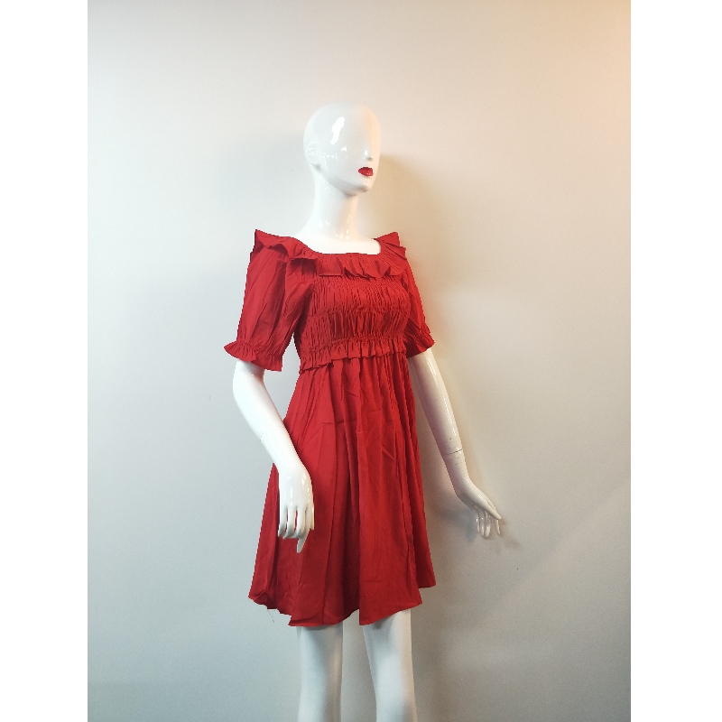 VESTIDO ROJO DE SEÑORA TBWD0012M