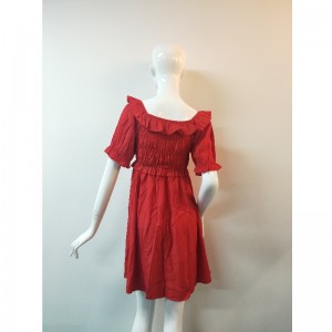 VESTIDO ROJO DE SEÑORA TBWD0012M
