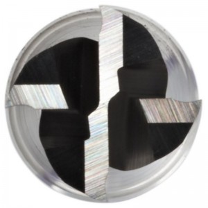 Fresa de punta cuadrada de carburo, alcance extra largo, acabado sin recubrimiento (brillante), hélice de 30 grados, 4 flautas, longitud total de 3 \