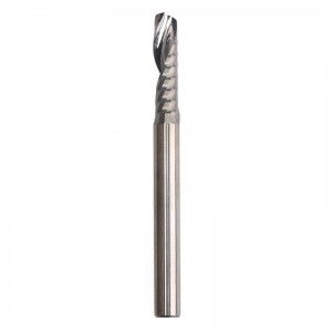Fresa de fresa de metal duro, broca de fresado CNC de flauta simple, vástago de 4/32 \", vástago de 4 mm, diámetro de corte de 4 mm, longitud de flauta de 15 mm, broca de aluminio de alta precisión para metalurgia, carpintería, plac...