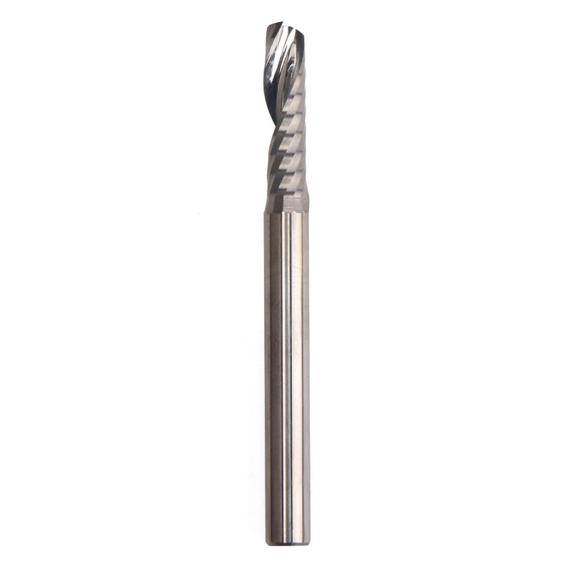 Fresa de fresa de metal duro, broca de fresado CNC de flauta simple, vástago de 4/32 