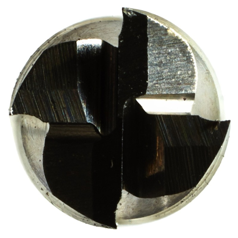 Fresa de metal duro premium, serie larga, 4 flautas, vástago de 1/8 