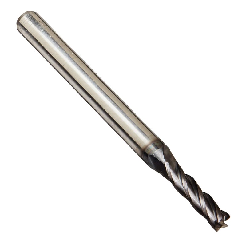 Fresa de metal duro premium de alta calidad, revestida con AlTiN, 4 flautas, diámetro de 3/32 