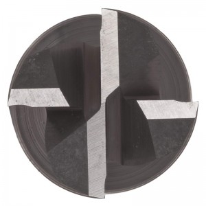 Fresa de punta cuadrada micro de carburo, acabado sin recubrimiento (brillante), hélice de 30 grados, 4 flautas, longitud total de 1.5 \