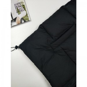 CHAQUETA PUFFER HOMBRE PÚRPURA Y NEGRO CONTRASTE