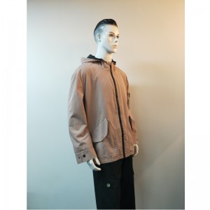CHAQUETA CASUAL ROSA PARA HOMBRE CON CAPUCHA RLMJ0004