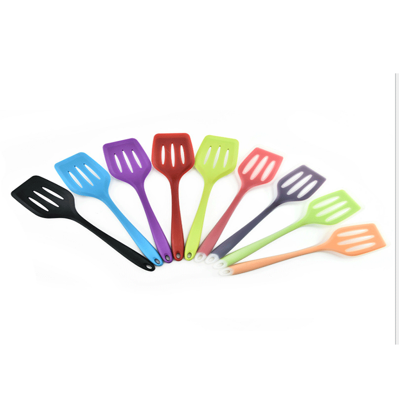 Utensilios de cocina de silicona olla de silicona translúcida pala olla antiadherente de alta temperatura pala de fuga especial pala de filete de res de silicona pala de freír