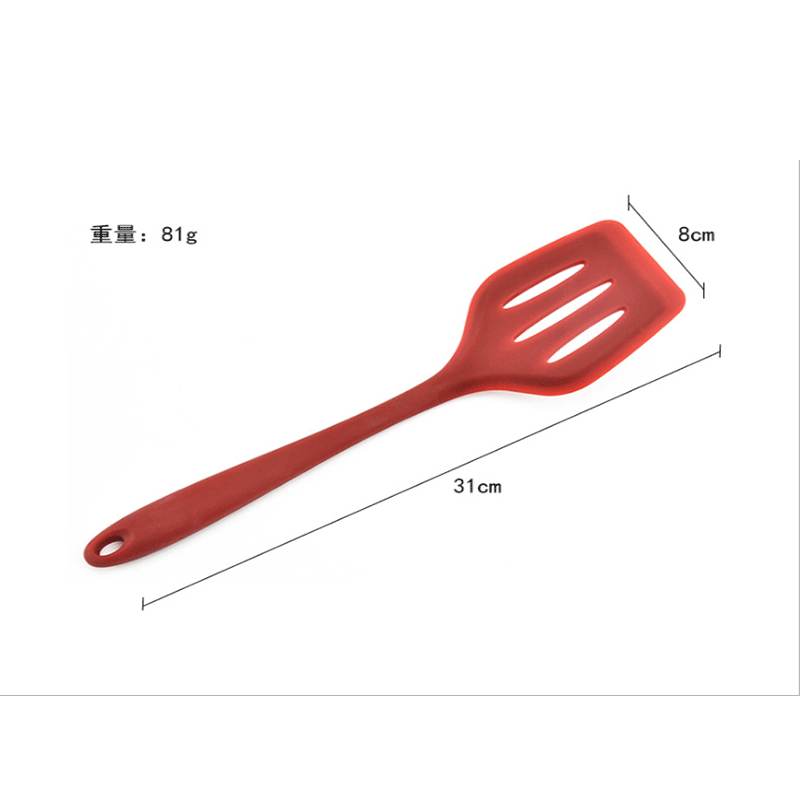 Utensilios de cocina de silicona olla de silicona translúcida pala olla antiadherente de alta temperatura pala de fuga especial pala de filete de res de silicona pala de freír