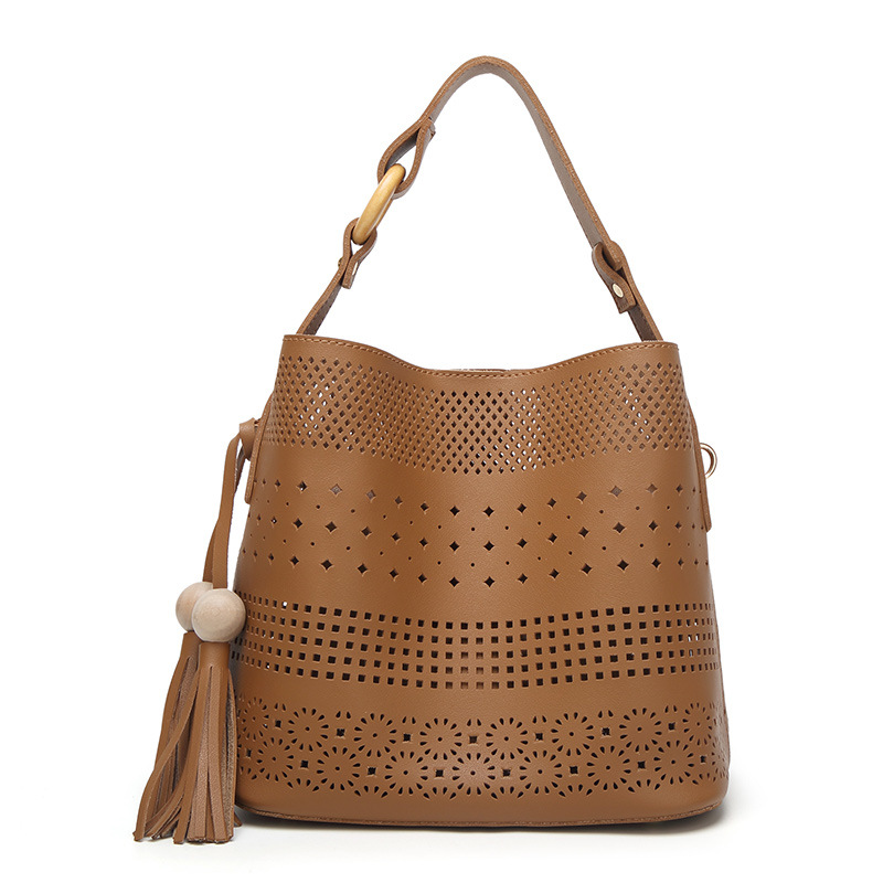 HD0827 - Bolso al por mayor ahuecado de cuero de la PU para las mujeres que hacen compras