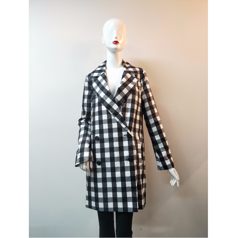 CHAQUETA DE CHEQUE PARA MUJER RLWJ0008