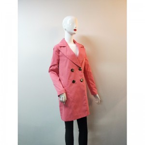CHAQUETA DE TRENCH ROSA DE SEÑORA RLWJ0013
