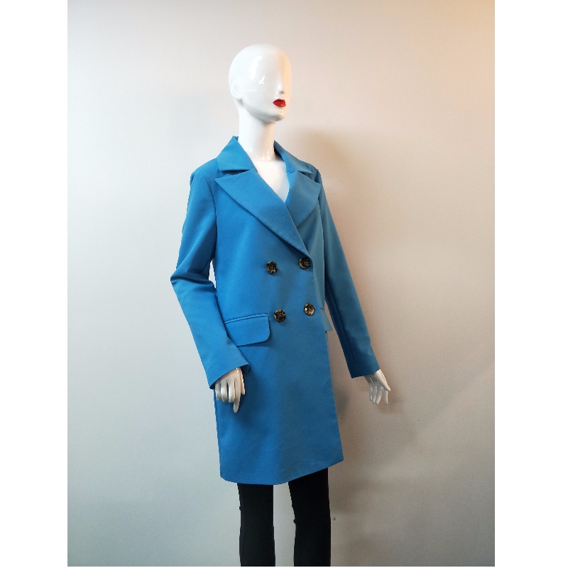 CHAQUETA TRENCH AZUL DE SEÑORA RLWJ0014