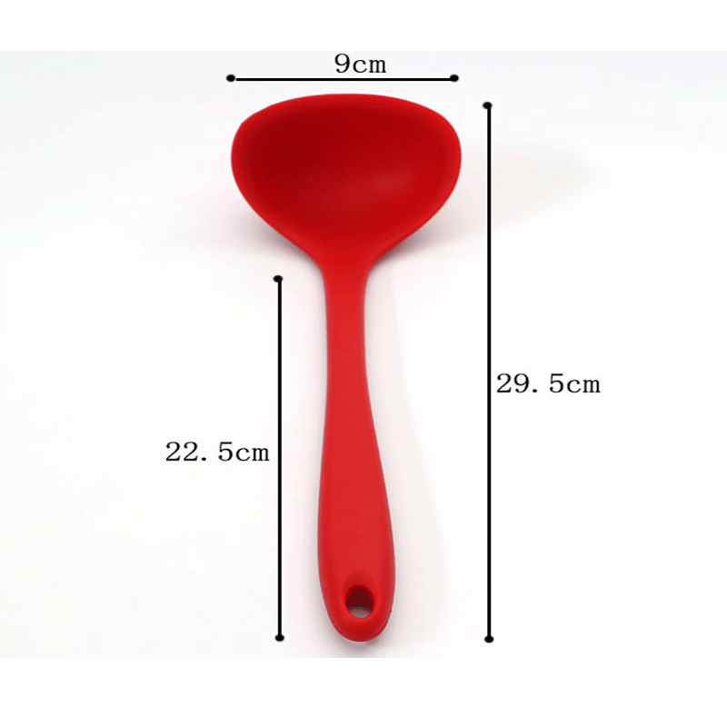 Cuchara de silicona productos de cocina herramientas para hornear olla antiadherente cuchara de silicona integrada cuchara para pastel