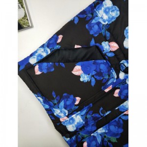 ABRIGO PUFFER CON ESTAMPADO FLORAL DE SEÑORA RLWPC0006