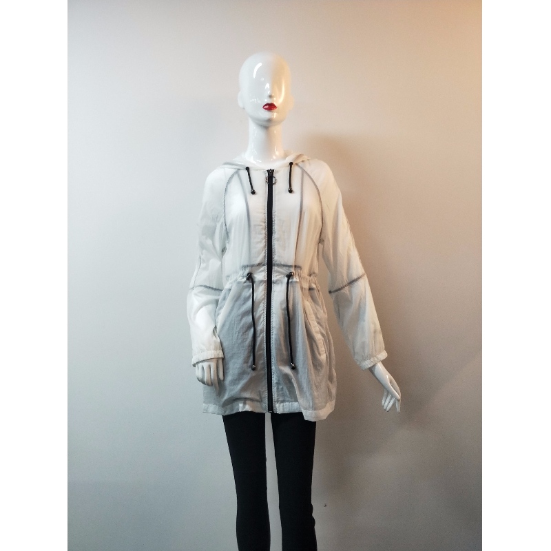 CHAQUETA DE VIENTO BLANCO DE SEÑORA RLWWJ0001