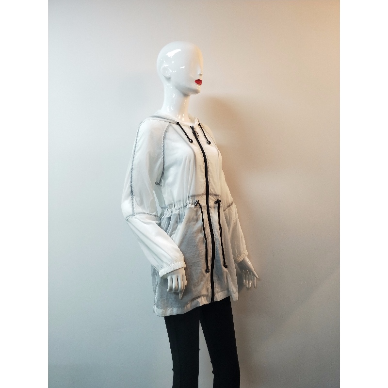 CHAQUETA DE VIENTO BLANCO DE SEÑORA RLWWJ0001