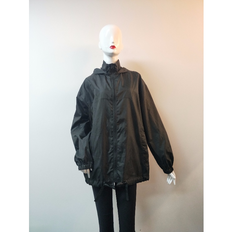 CHAQUETA NEGRA PARA VIENTO DE SEÑORA RLWWJ0006