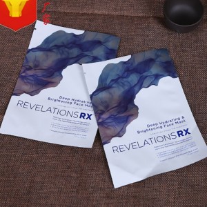 Impresión personalizada de sellado térmico de papel de aluminio mascarilla bolsas de embalaje / máscara cosmética