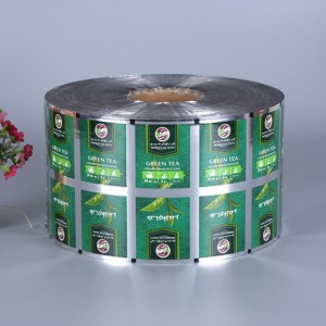 Rollo de película de embalaje de papel de aluminio plástico de alimentos para bolsita de café con té con leche