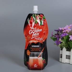 Botella de jugo de inyección especial a prueba de fugas o bolsa de plástico en forma de frasco