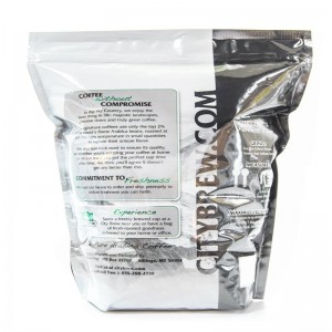 Bolsas de envasado de alimentos de China Cierre de cremallera Bolsas de té o café de colores Cremallera de embalaje térmico