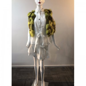 SEÑORA DOBLE COLOR PIEL GILET RLWF0010