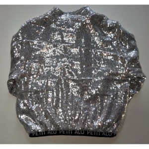 CHAQUETA DE LENTEJUELA SLIVER PARA NIÑOS RLCJ0003N