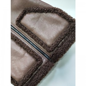 CHAQUETA PU PU MARRÓN INFANTIL RLCPJ0001N