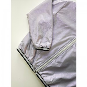 CHAQUETA DE PU PÚRPURA LIGERA PARA NIÑOS RLCPJ0002N