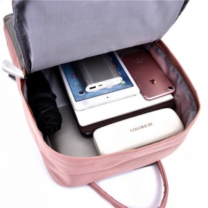 HD0827 - Mochila escolar de lona impermeable para niños personalizable